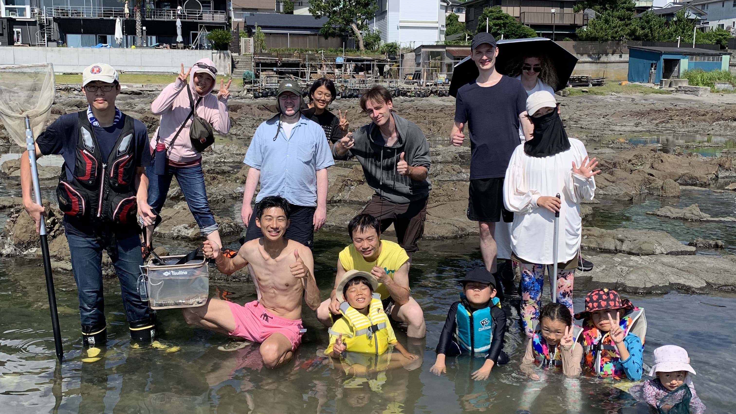 留学生と磯遊び in神奈川・葉山